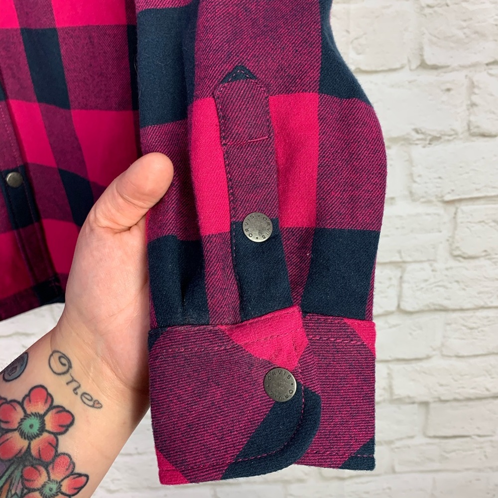 Orvis Tetons Flannel Fleece Lined Plaid Jacket Xxl - image 4